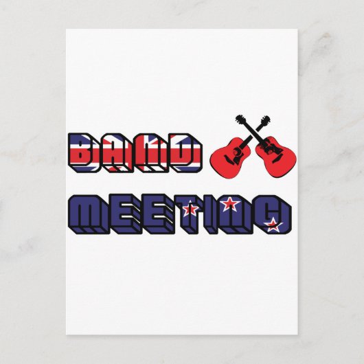 Band Meeting Murray Briefkaart (Voorkant)