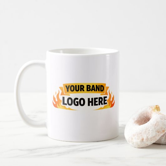 🎵 Band Merch Mok – Voeg bandnaam & kunst toe (Met donut)