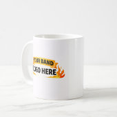 🎵 Band Merch Mok – Voeg bandnaam & kunst toe (Voorkant links)