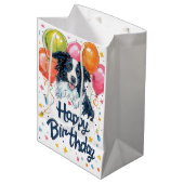 Band met ballonnen medium cadeauzakje (Voorkant Gekanteld)