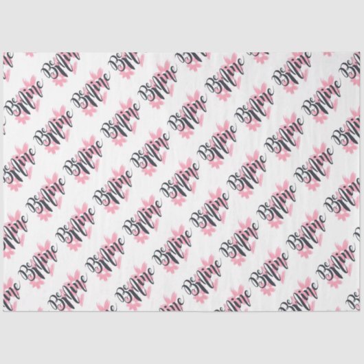 Band met bloemen en papier voor harten (Voorkant)