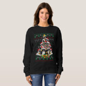 Band met Collie Kerstmis Oegly Sweater Dog Pupp (Voorkant volledig)