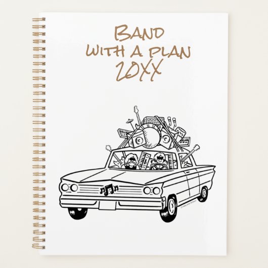 Band met een Plan 20XX Planner (Voorkant)
