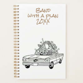 Band met een Plan 20XX Planner (5,5 inch x 8,5 inc