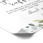 Band met olievlek met eucalyptusdiapoer poster (Hoek)