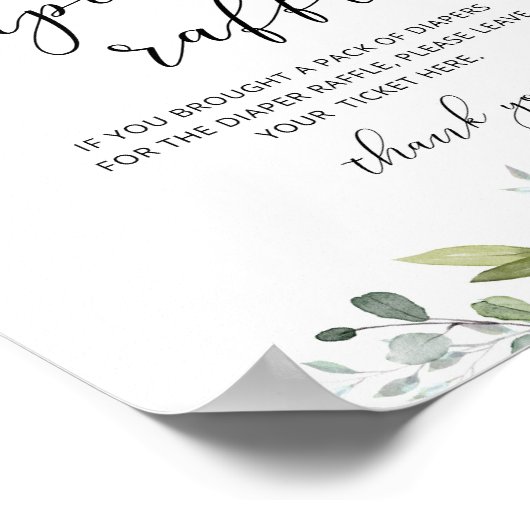 Band met olievlek met eucalyptusdiapoer poster (Hoek)