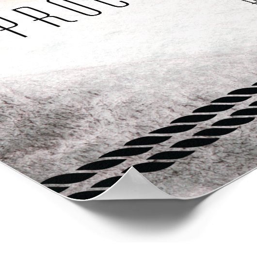 Band met open balk voor bruiloft 18x24 Waterverf P Poster (Hoek)