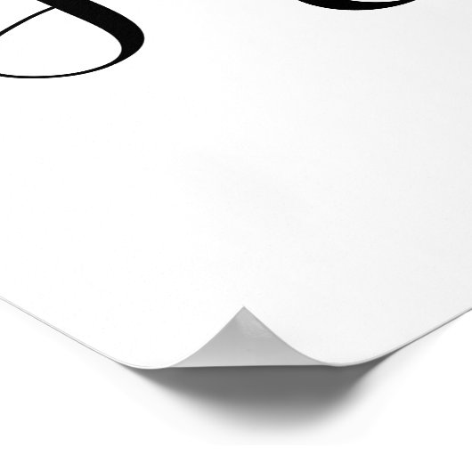 Band met open borden zwart en wit poster (Hoek)