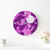 Band met vlinders - orchidee, amethyst grote klok (Huis)