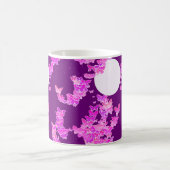 Band met vlinders - orchidee, amethyst koffiemok (Center)
