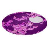 Band met vlinders - orchidee, amethyst snijplank (Hoek)