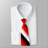 Band met zwarte, rode en witte gradiënt stropdas (Gebonden)