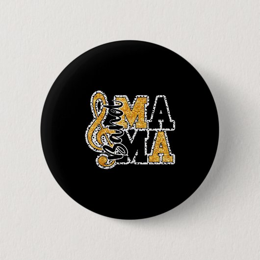 Band Moeder Leven Moederdag Band Mama Marching Ban Ronde Button 5,7 Cm (Voorkant)