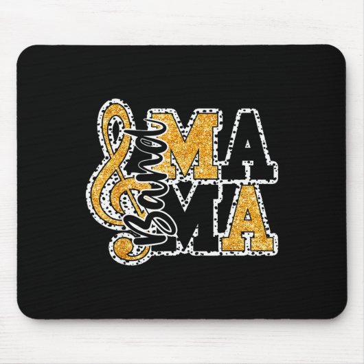 Band Mom Life Mother's Day Band Mama Marching Band Muismat (Voorkant)