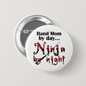 Band Mom Ninja Ronde Button 5,7 Cm (Voorkant /achterkant)