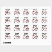 Band Mom Ninja Vierkante Sticker (Vel)