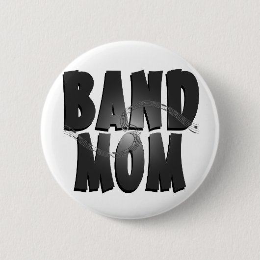 Band Mom Whimsical Ronde Button 5,7 Cm (Voorkant)