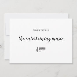 Band Music Dancefloor Entertainment Bedankkaart