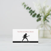 Band Musician Business Card Visitekaartje (Staand voorkant)