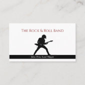 Band Musician Business Card Visitekaartje (Voorkant)