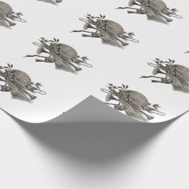 Band Muziek Instrumenten  Schets Musical Cadeaupapier