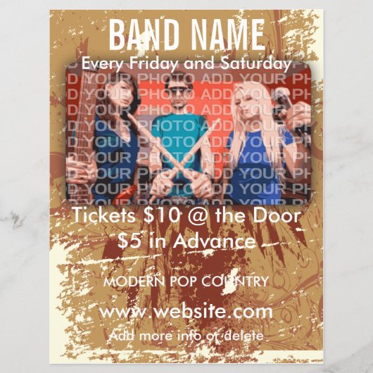 Band Name Music Flyer (Voorkant)