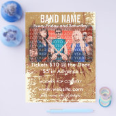 Band Name Music Flyer (Enkel)
