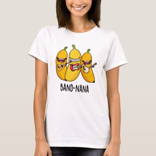 Band-nana Funny Fruit Banana Pun T-shirt (Voorkant)