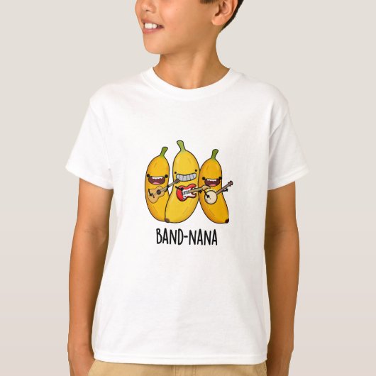 Band-nana Funny Fruit Banana Pun T-shirt (Voorkant)