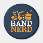 Band Nerd Funny en Cool Marching Band Magneet (Voorkant)