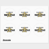 Band Nerd Rock Star by Night Ronde Sticker (Vel)