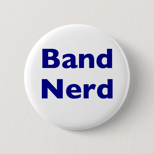 Band Nerd Ronde Button 5,7 Cm (Voorkant)