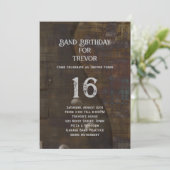 Band Oefenen Verjaardag Gitaar Speler Kaart (Staand voorkant)