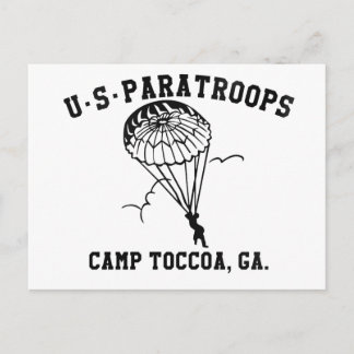 Band of Brothers Currahee US Paratrooper Toccoa Briefkaart