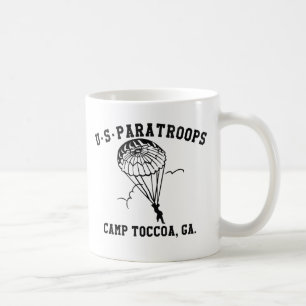 Band of Brothers Currahee US Paratrooper Toccoa Koffiemok