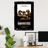 Band of Brothers movie poster featuring soldiers r (Thuiskantoor)