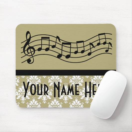 Band of Choir Personalized Music Damask Muismat (Met muis)