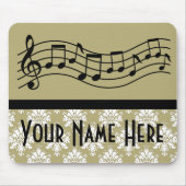 Band of Choir Personalized Music Damask Muismat (Voorkant)