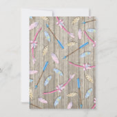 Band of pijlen Baby shower onthullen Kaart (Achterkant)