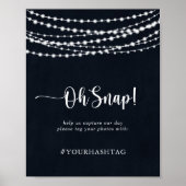 Band Oh Snap Rustic String Lights Sign Poster (Voorkant)