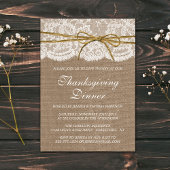 Band op boezem en Thanksgiving van kant Kaart