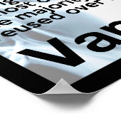 Band op dat informatieve Poster (Hoek)