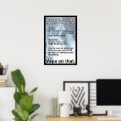 Band op dat informatieve Poster (Thuiskantoor)