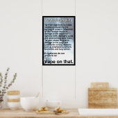 Band op dat informatieve Poster (Keuken)