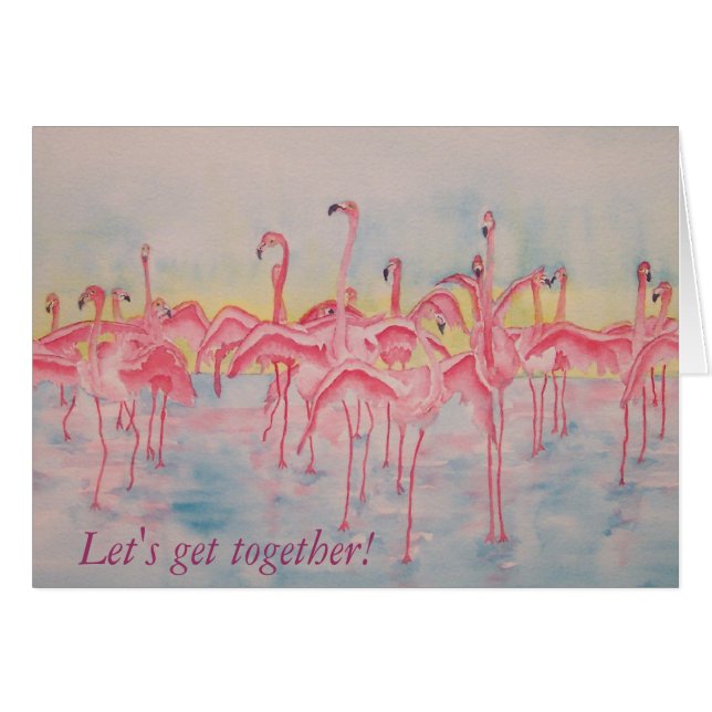 Band op de run Let's Get Together Card (Voorkant Horizontaal)