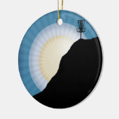 Band op een berg keramisch ornament (Links)