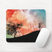 Band op een heuvel muismat (Met muis)