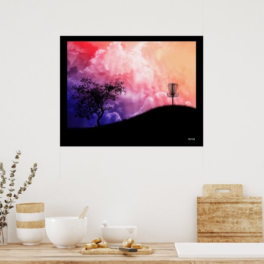 Band op een heuvel poster (Keuken)