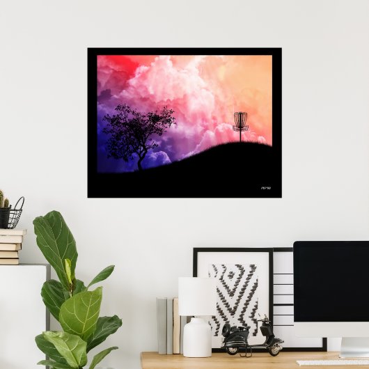 Band op een heuvel poster (Thuiskantoor)