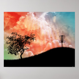 Band op een heuvel poster